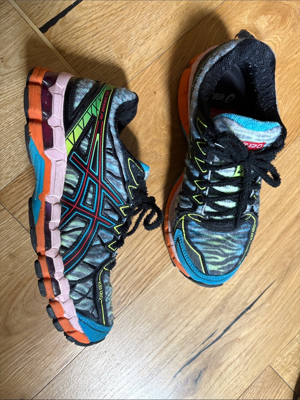 ASICS Kenzo GEL-Kayano 20 Cyan Zebra Digital Aqua/Black Women’s Running Shoes